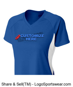 Ladies Cooling Performance V-Neck ~ Customized Design Zoom
